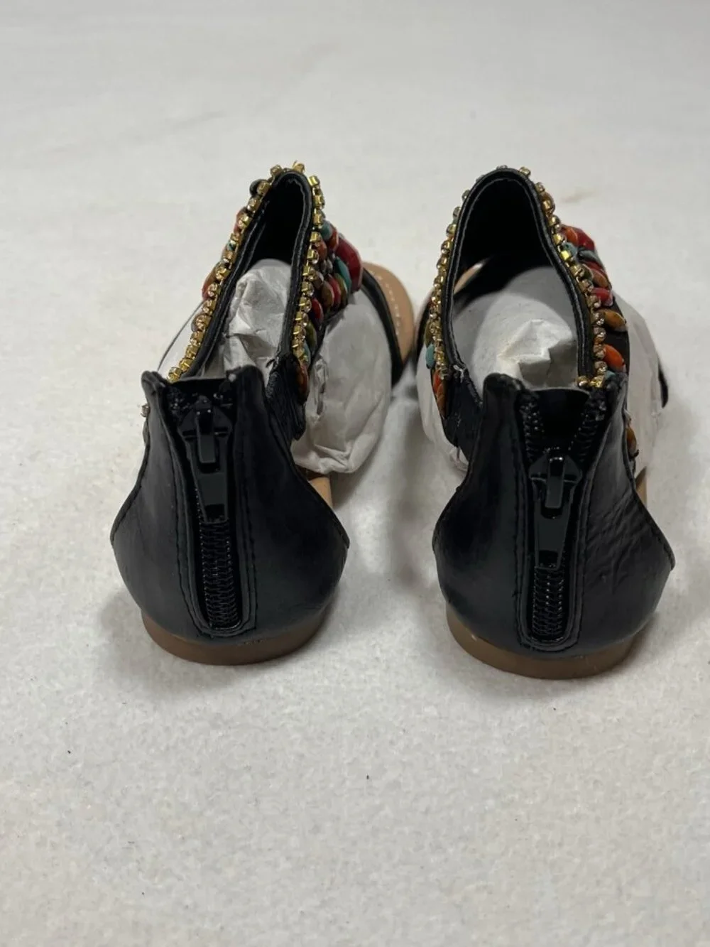 Soda ANDRIX Girls Sandals Size 12 Black Multi Embellished NIB
